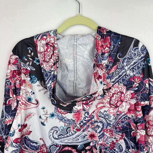 Nwt Chico's Zenergy Paisley Lightweight Gathered Sleeve Packable Jacket Sz 2(12) - Picture 7 of 14
